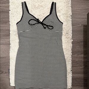Black and White Checkered Dress
